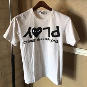 PLAY Comme des garçons white t shirt S